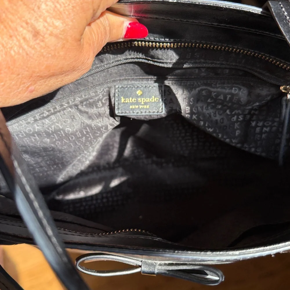 Kate Spade Black Bow Accent Tote - Picture 4 of 4